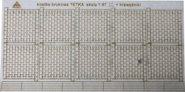 Kostka TETKA + krawężniki skala H0 1:87 (002)