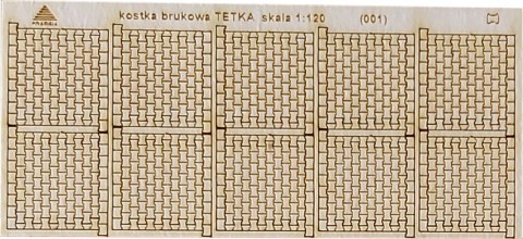 Kostka brukowa TETKA skala TT 1:120 (001)