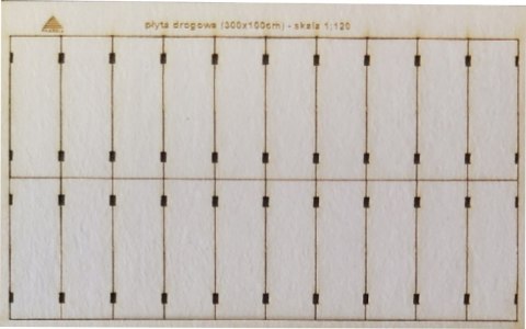 Płyta drogowa (wer.300x100cm) skala TT 1:120 (007)