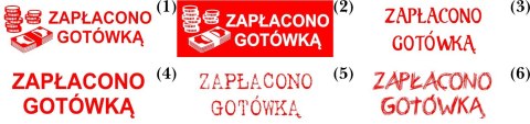 Pieczątka ZAPŁACONO GOTÓWKĄ